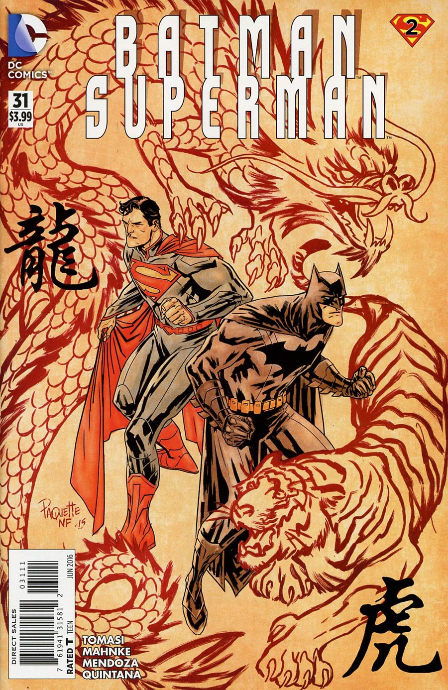 Batman Superman #31 Cover A 1st Ptg Regular Yanick Paquette Cover (Super League Part 2)