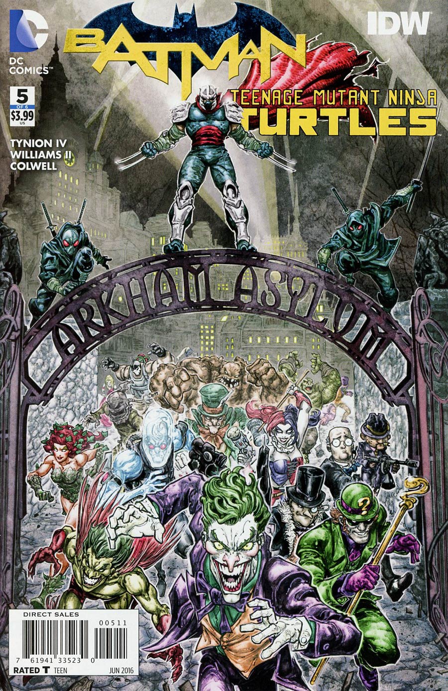 Batman Teenage Mutant Ninja Turtles #5 Cover A Regular Freddie E Williams II Cover