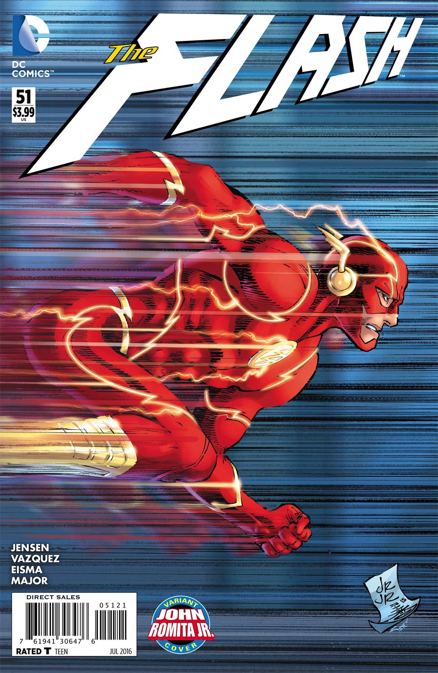 Flash Vol 4 #51 Cover B Variant John Romita Jr Cover