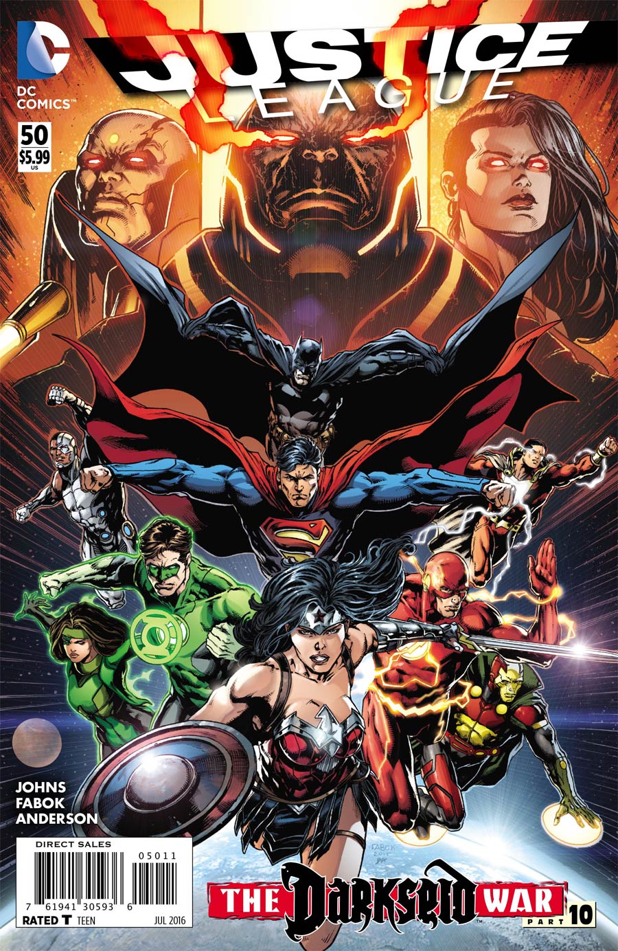 Justice League Vol 2 #50 Cover A 1st Ptg Regular Jason Fabok Cover