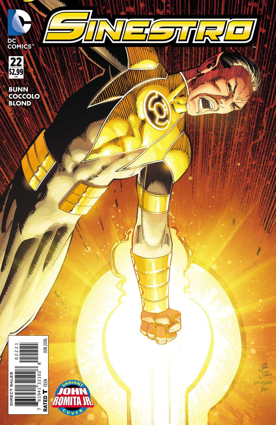 Sinestro #22 Cover B Variant John Romita Jr Cover