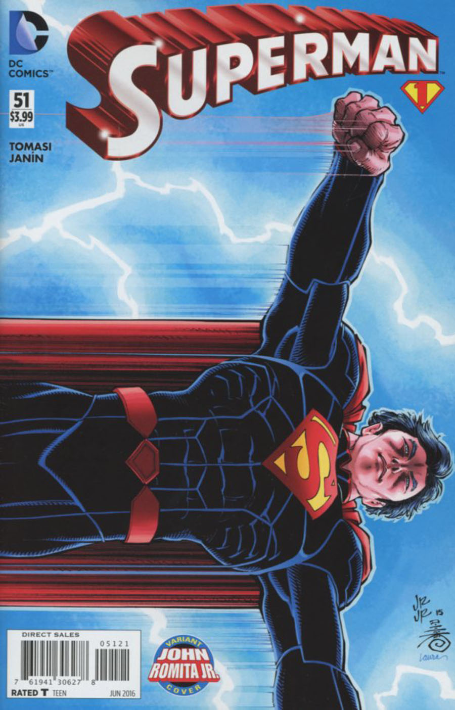 Superman Vol 4 #51 Cover B Variant John Romita Jr Cover (Super League Part 1)