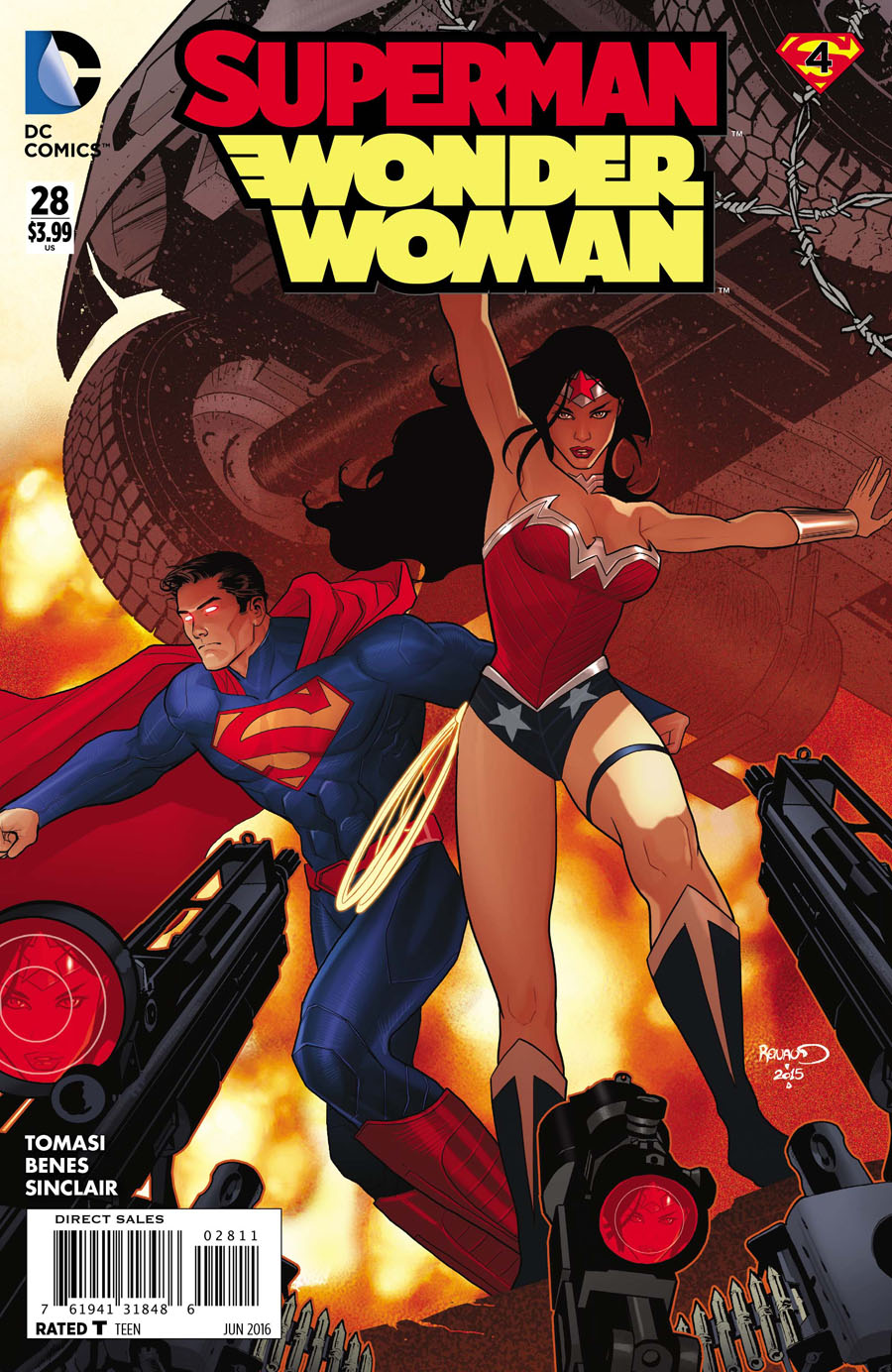 Superman Wonder Woman #28 Cover A 1st Ptg Regular Paul Renaud Cover (Super League Part 4)