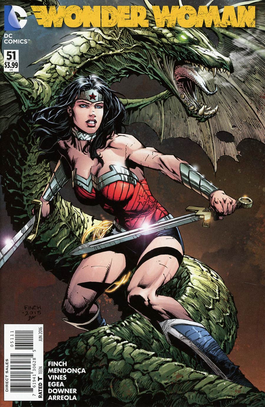 Wonder Woman Vol 4 #51 Cover A Regular David Finch Cover