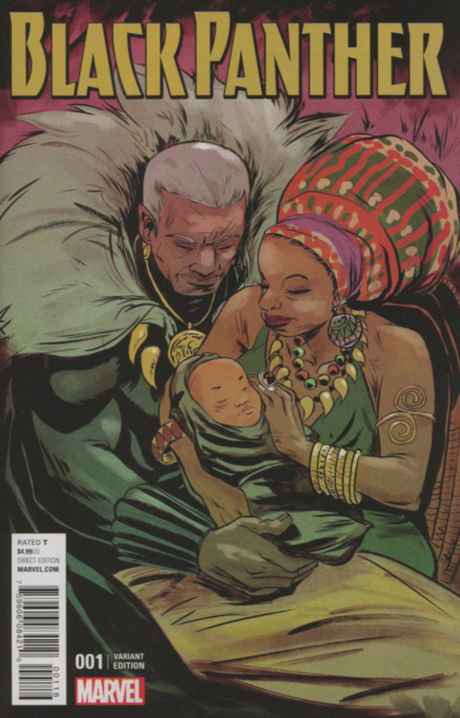 Black Panther Vol 6 #1 Cover C Variant Sanford Greene Connecting A Cover