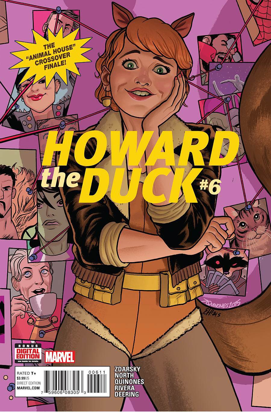 Howard The Duck Vol 5 #6 Cover A Regular Joe Quinones & Erica Henderson Cover (Animal House Part 2)