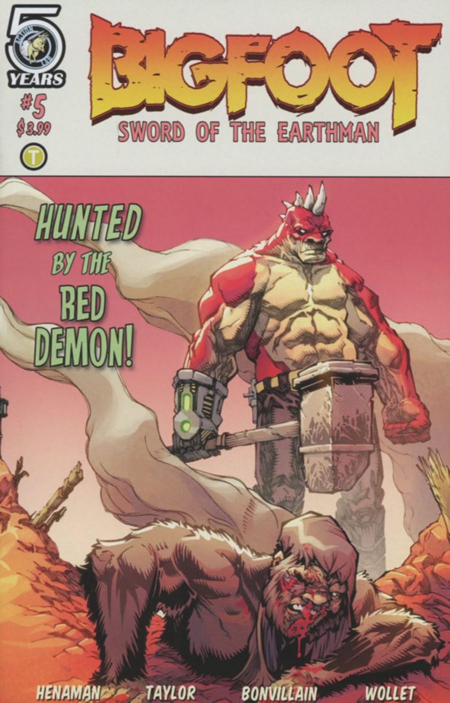 Bigfoot Sword Of The Earthman #5 Cover A Regular Andy Taylor & Tamra Bonvillain Cover