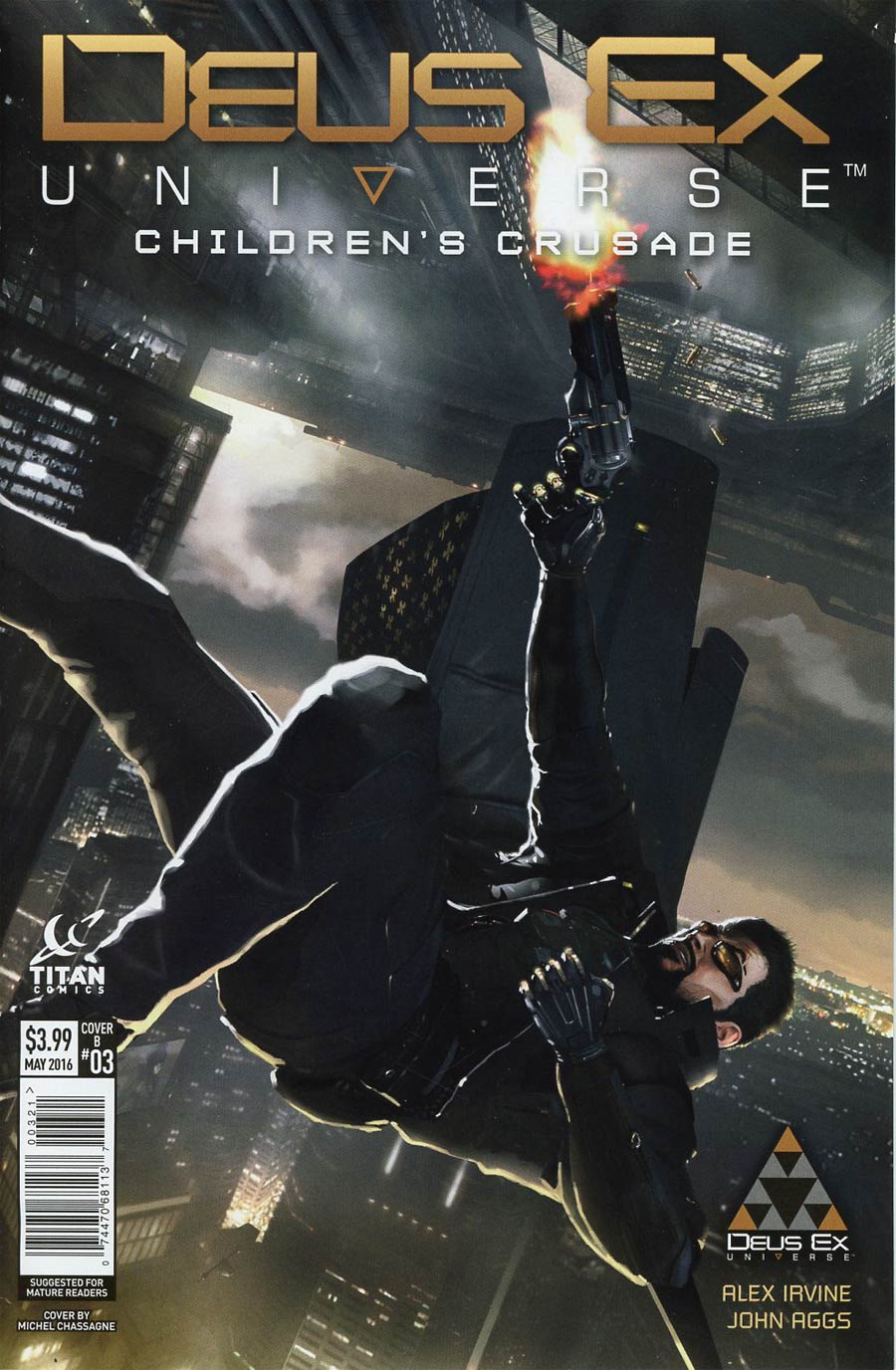 Deus Ex Universe Childrens Crusade #3 Cover B Variant Michel Chassagne Concept Art Subscription Cover