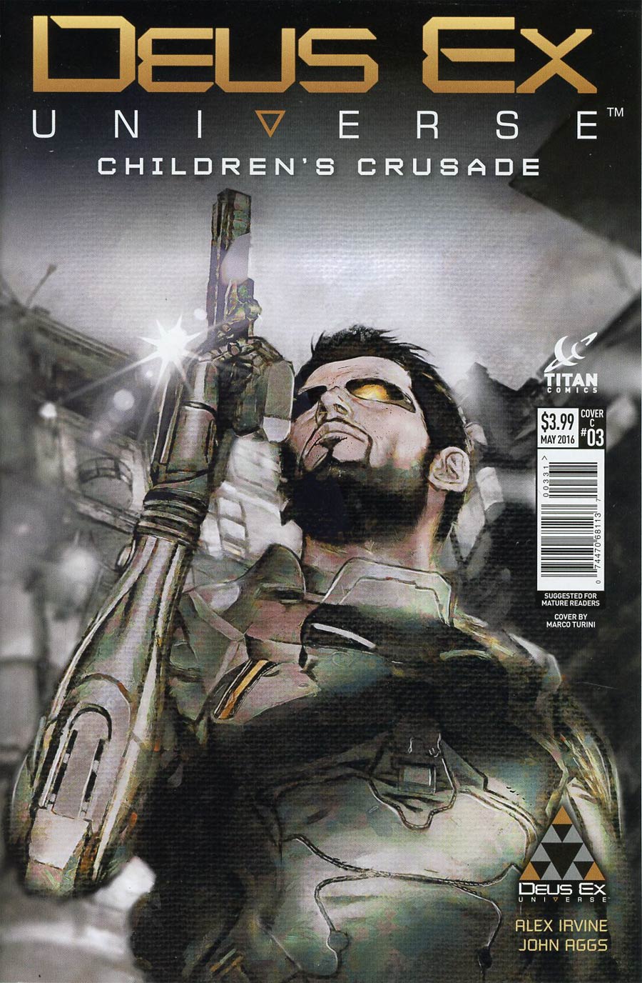 Deus Ex Universe Childrens Crusade #3 Cover C Variant Marco Turini Cover