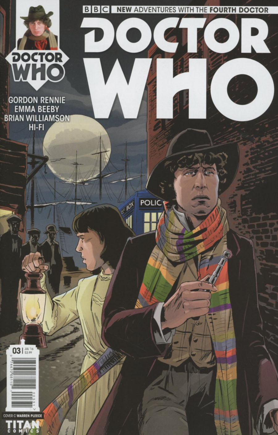 Doctor Who 4th Doctor #3 Cover C Variant Warren Pleece Cover