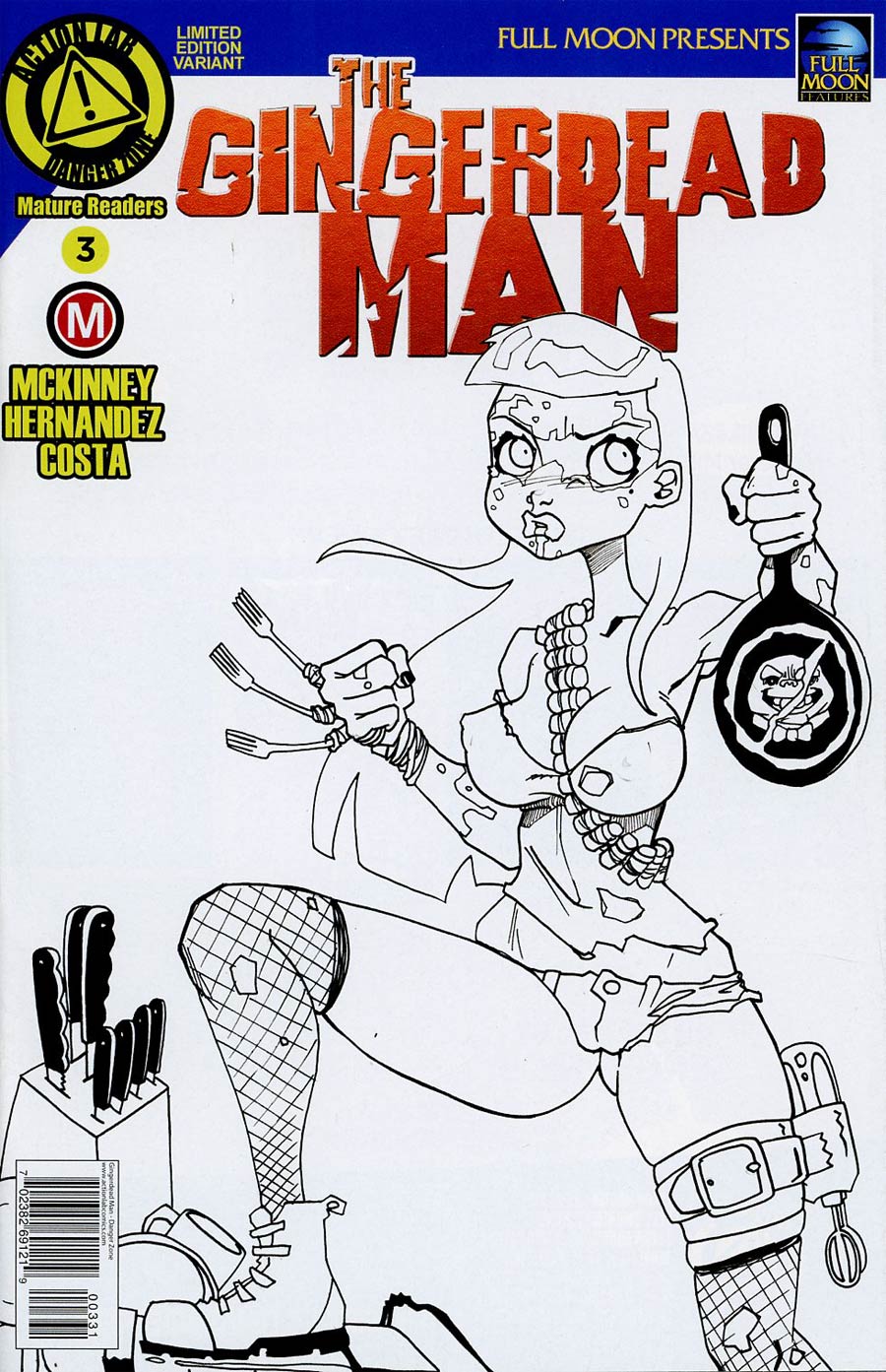 Gingerdead Man #3 Cover C Variant Dan Mendoza Sketch Cover