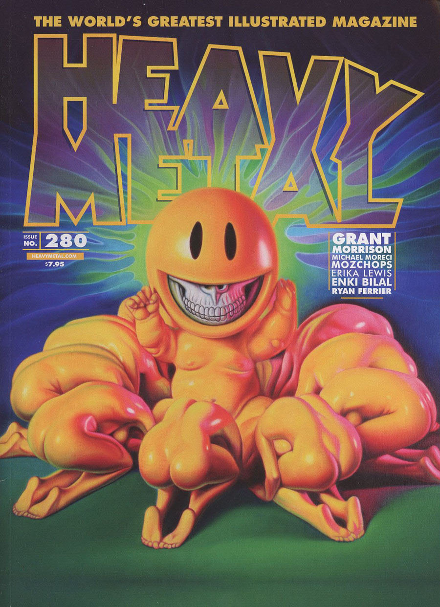 Heavy Metal #280 Cover A Regular Ron English Grin God Cover