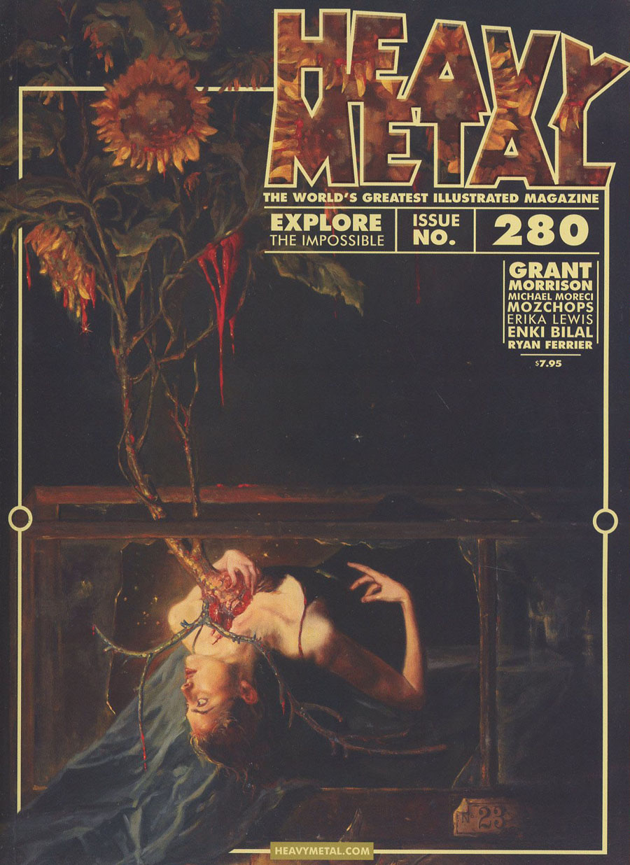 Heavy Metal #280 Cover B Variant Gail Potlocki Botanical No 23 Cover