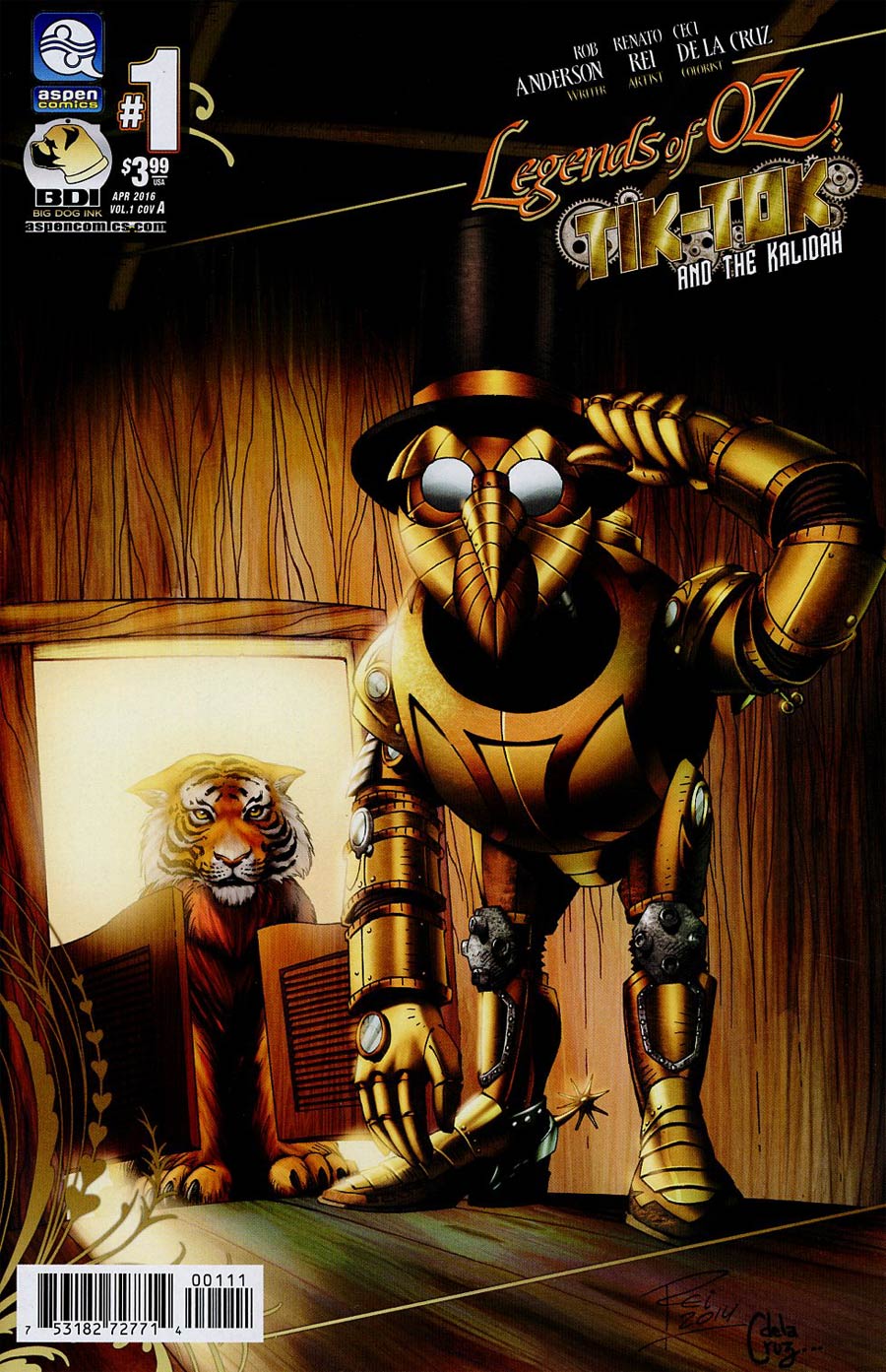 Legends Of Oz Tik-Tok And The Kalidah #1 Cover A Regular Renato Rei Cover