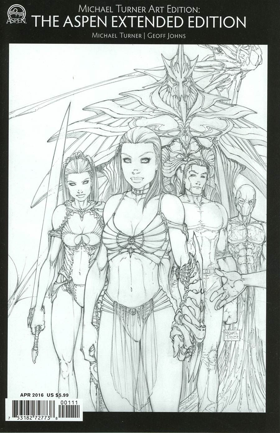 Michael Turner Art Edition Aspen Extended Edition #1 Cover A Regular Michael Turner Cover