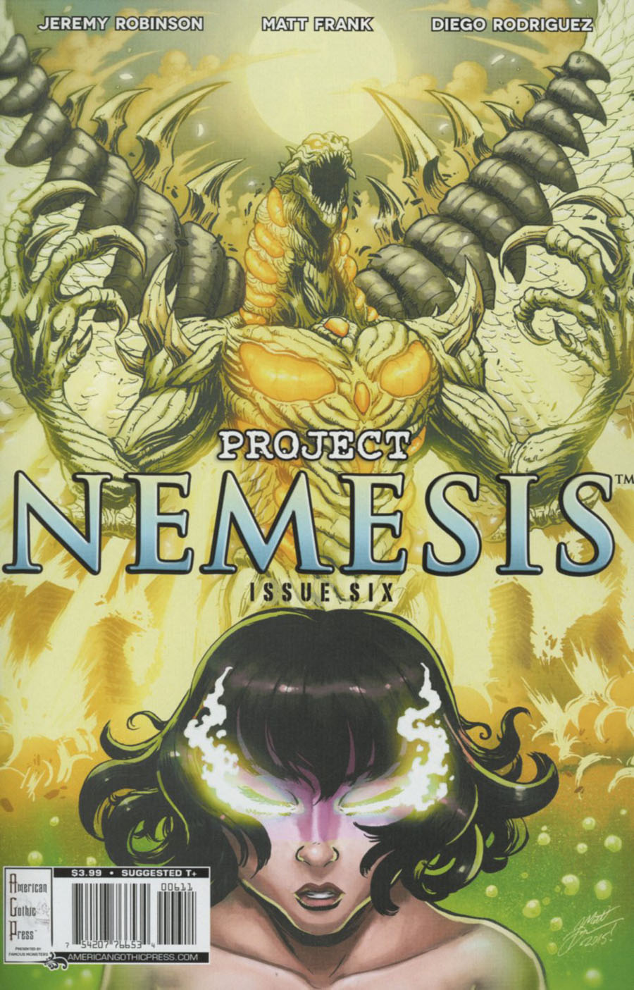 Famous Monsters Presents Project Nemesis #6 Cover A Regular Matt Frank Cover