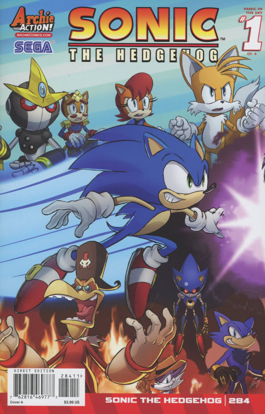 Sonic The Hedgehog Vol 2 #284 Cover A Regular Dan Schoening Cover