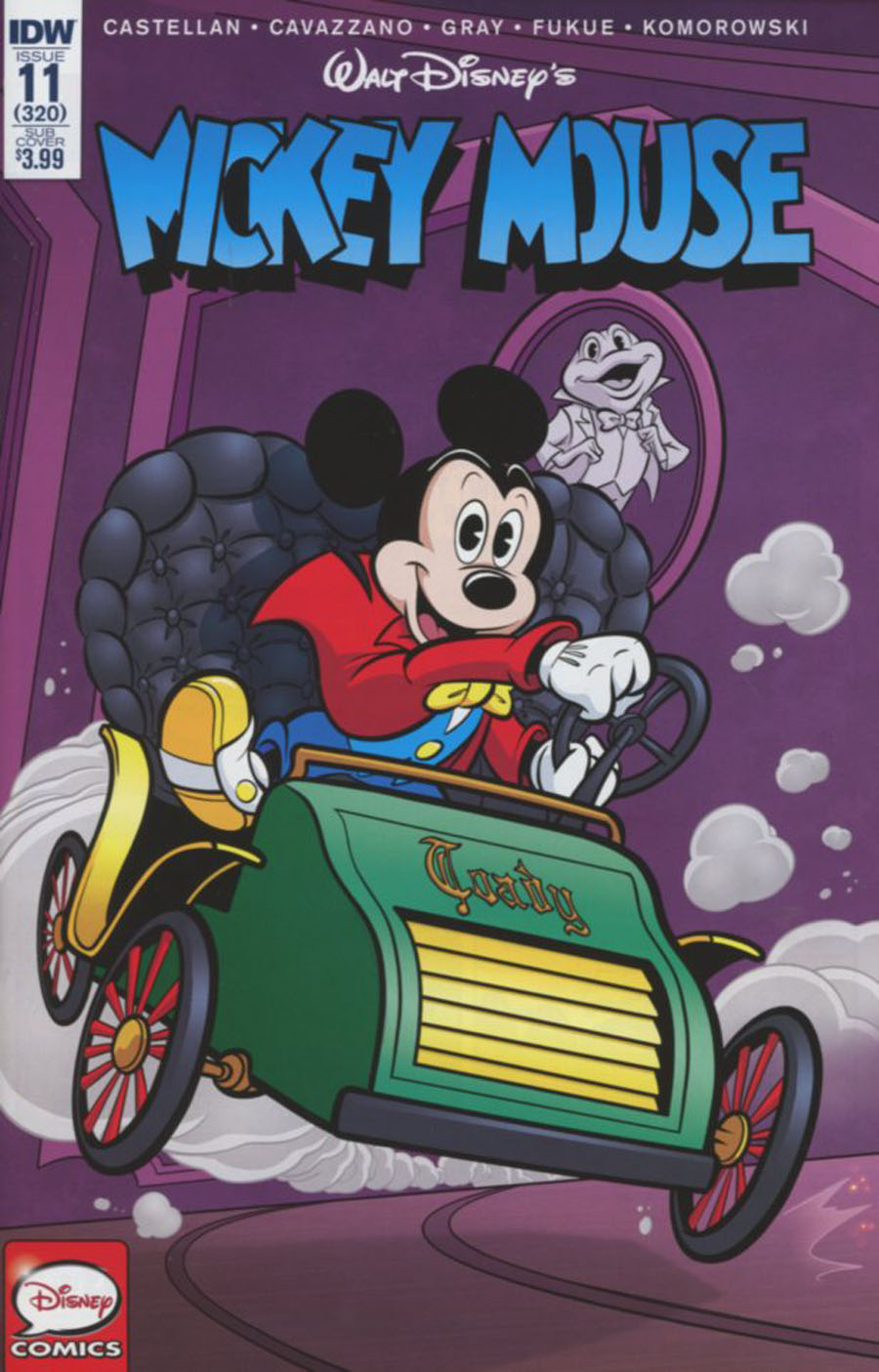 Mickey Mouse Vol 2 #11 Cover B Variant Fabio Pochet Mr Toads Wild Ride Subscription Cover