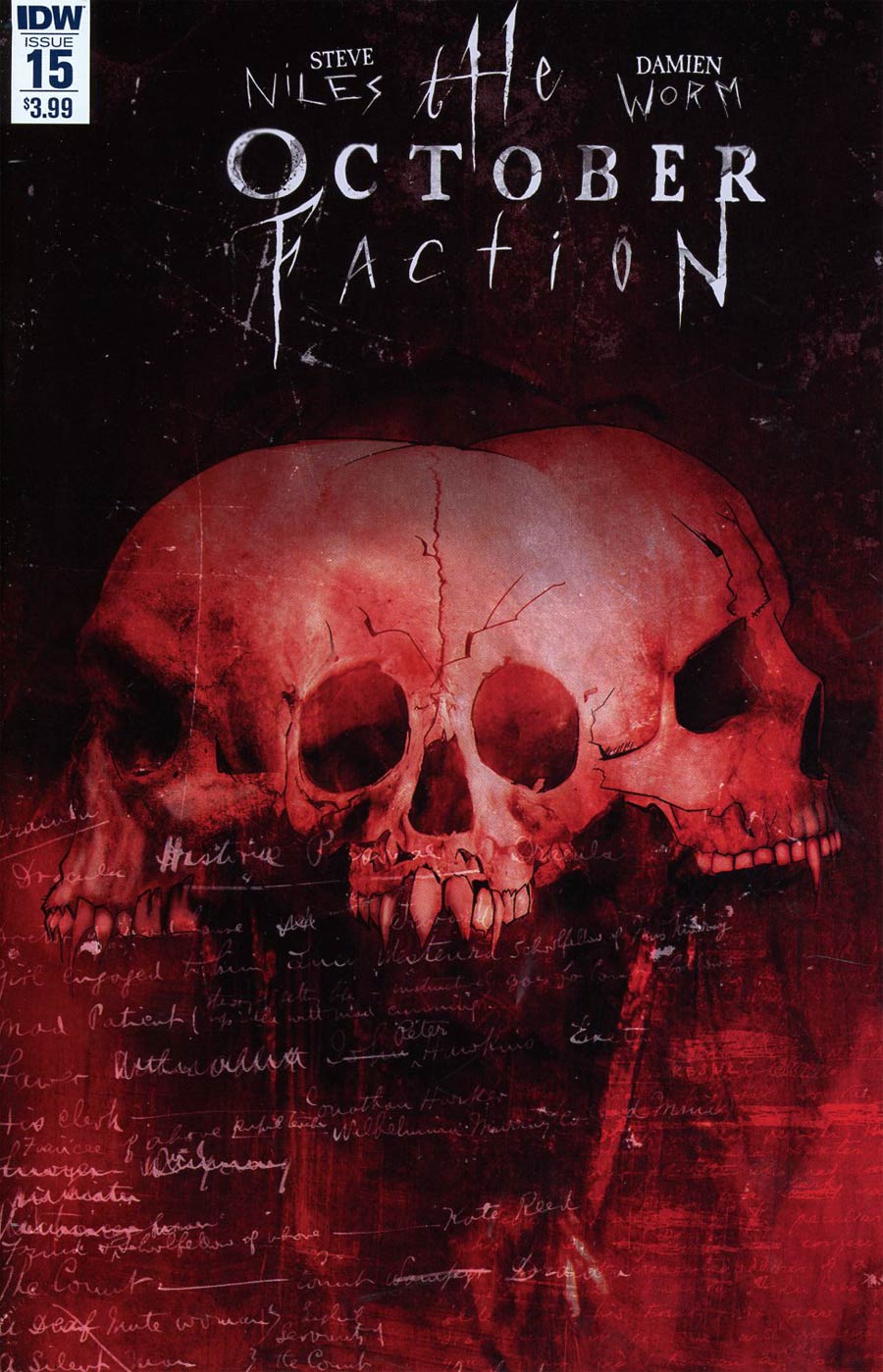 October Faction #15 Cover A Regular Damien Worm Cover