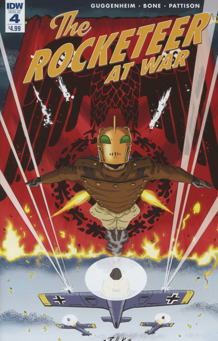 Rocketeer At War #4 Cover A Regular Dave Bullock Cover