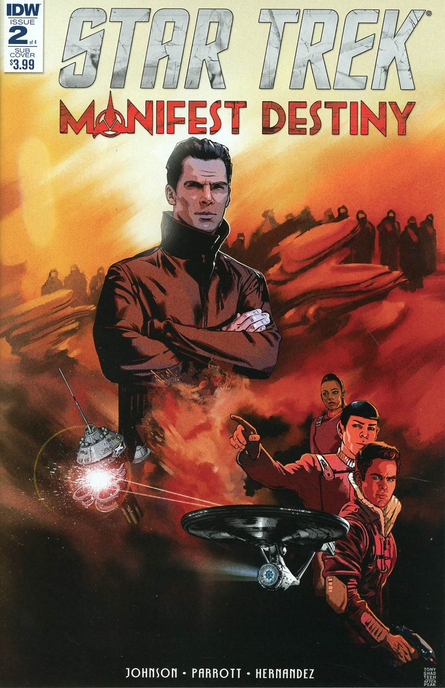 Star Trek Manifest Destiny #2 Cover B Variant Tony Shasteen Subscription Cover