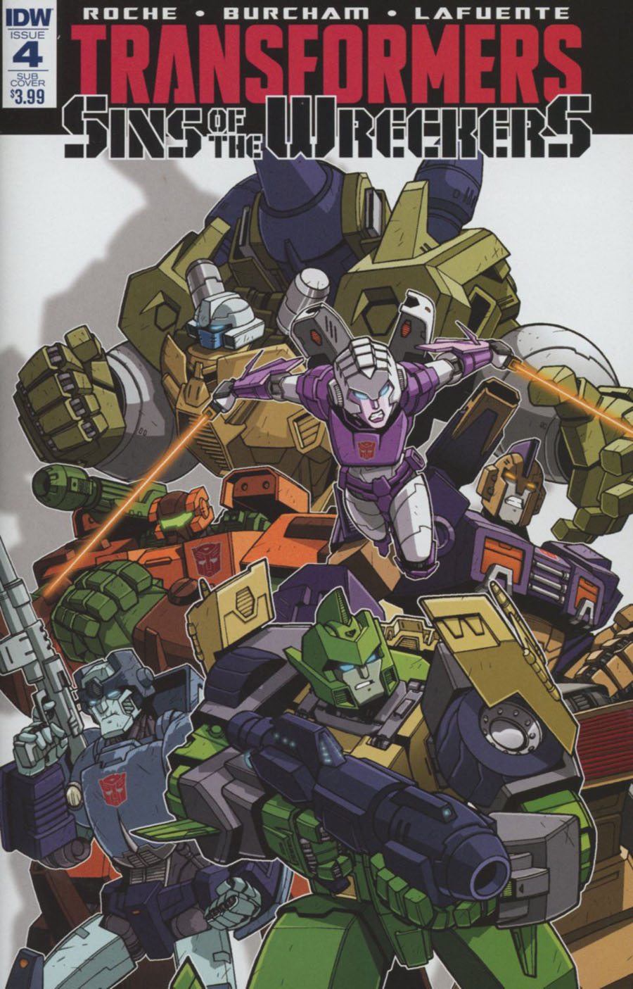 Transformers Sins Of The Wreckers #4 Cover B Variant Jack Lawrence Subscription Cover
