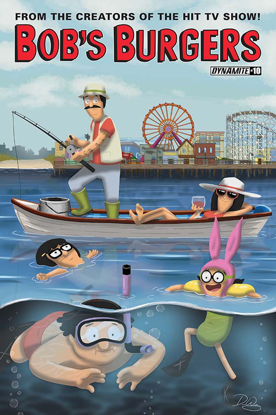 Bobs Burgers Vol 2 #10 Cover B Variant Damon Wong Cover