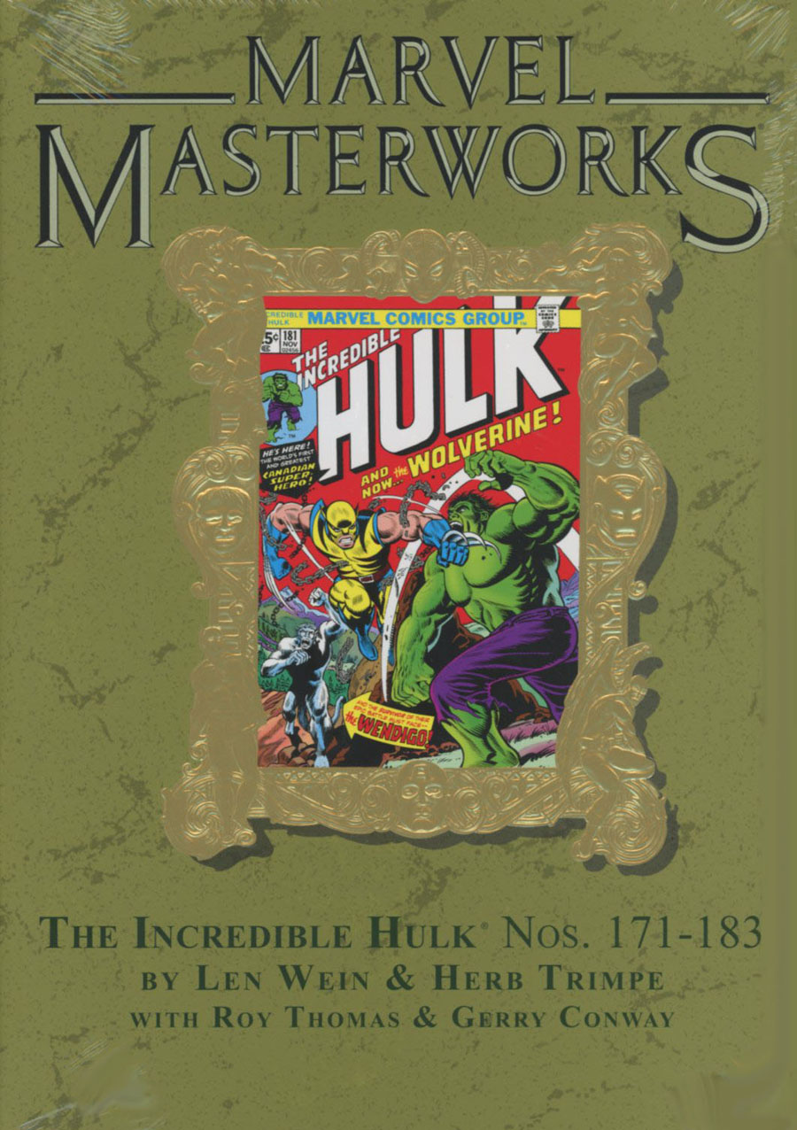 Marvel Masterworks Incredible Hulk Vol 10 HC Variant Dust Jacket