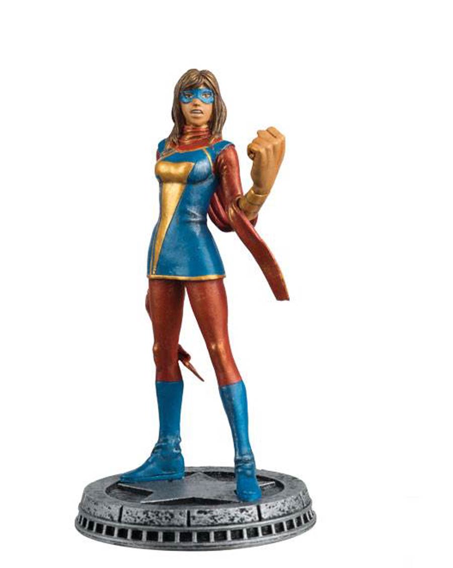 Marvel Chess Figure Collector Magazine #69 Ms Marvel White Pawn