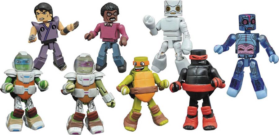 Teenage Mutant Ninja Turtles Minimates Series 4 Foil Blind Mystery Box Counter Display