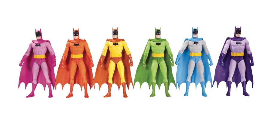 Batman Rainbow Action Figure 6-Pack