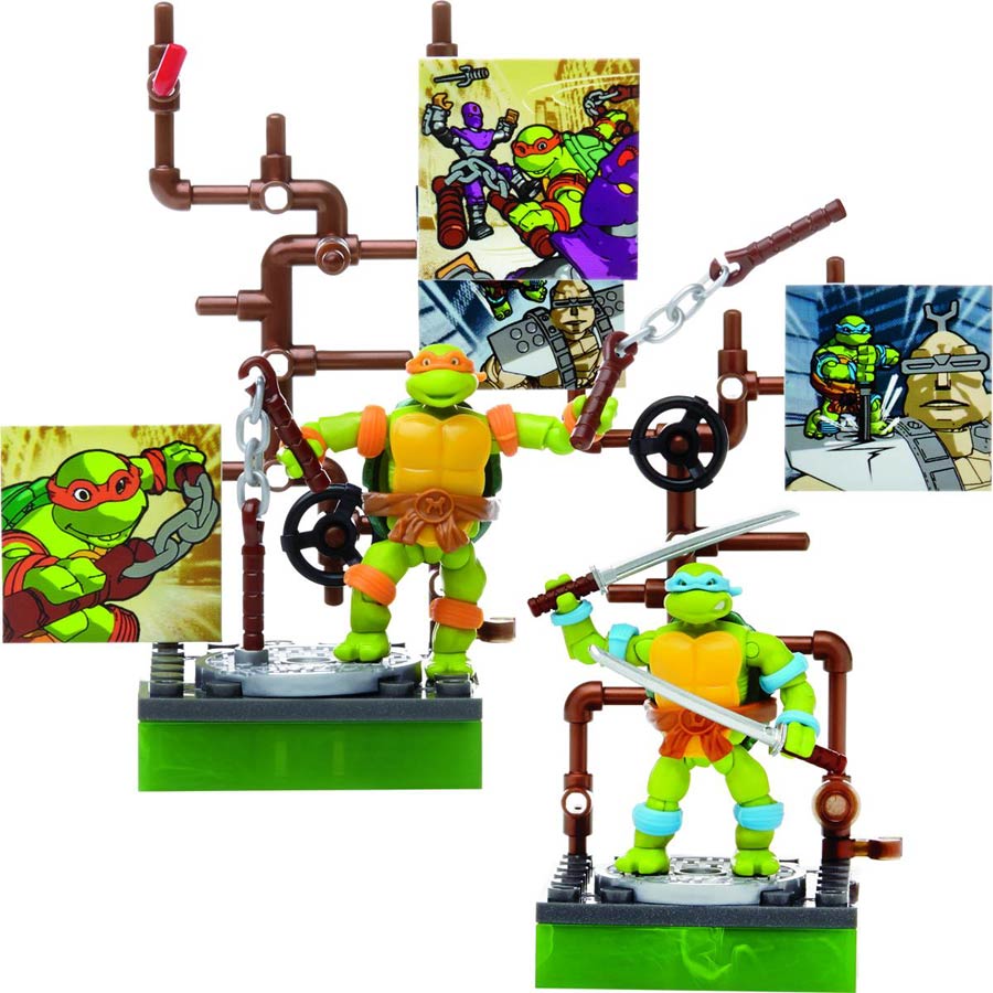 Mega Bloks Classic Teenage Mutant Ninja Turtles Figure Assortment Case