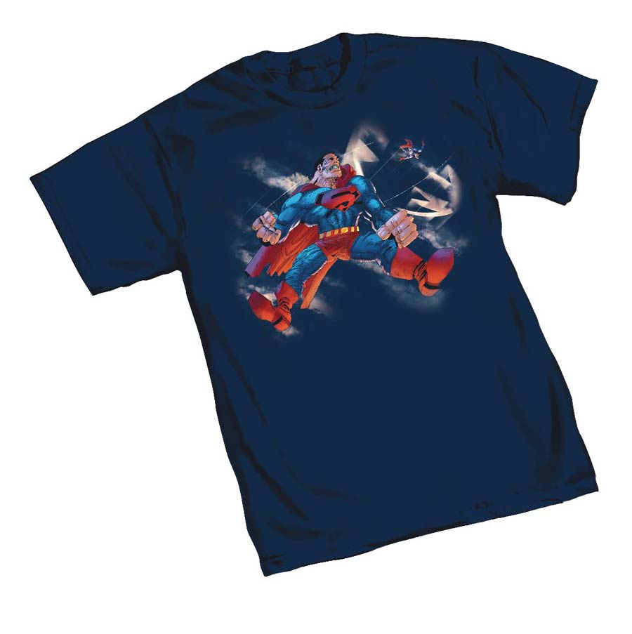 Dark Knight III The Master Race Man Of Steel By Frank Miller T-Shirt Large