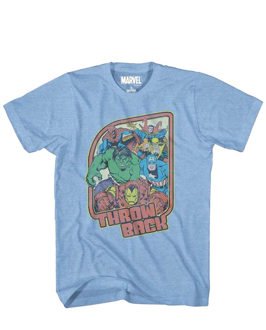 Marvel Heroes Iron On Man Px Lt Blue T-Shirt Medium (C: 1-1-0)