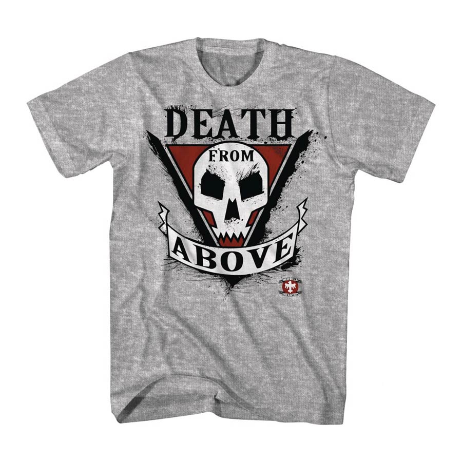 Starship Troopers Death From Above Grey T-Shirt Large