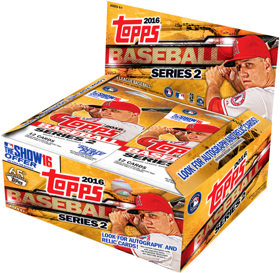 Topps 2016 Baseball Series 2 Trading Cards Box