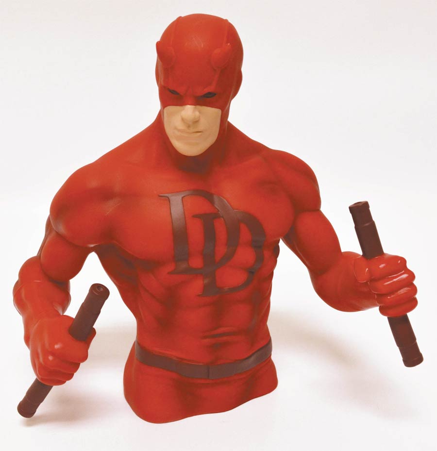 Daredevil Previews Exclusive Bust Bank Red Version