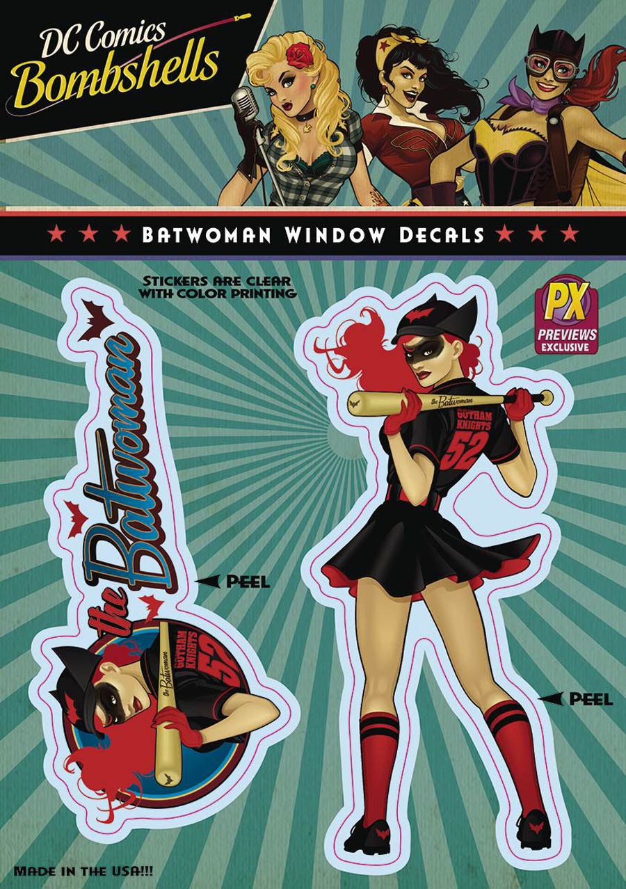 DC Bombshells Previews Exclusive Vinyl Decal - Batwoman
