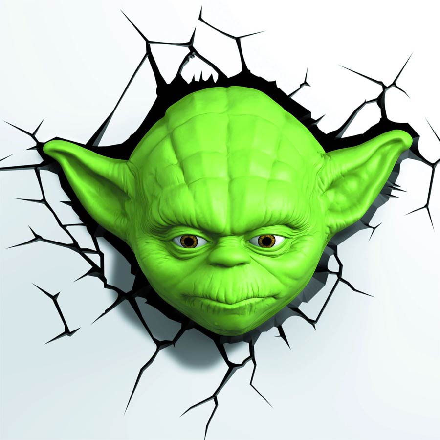 Star Wars Episode VII The Force Awakens 3D Wall Light - Yoda Face