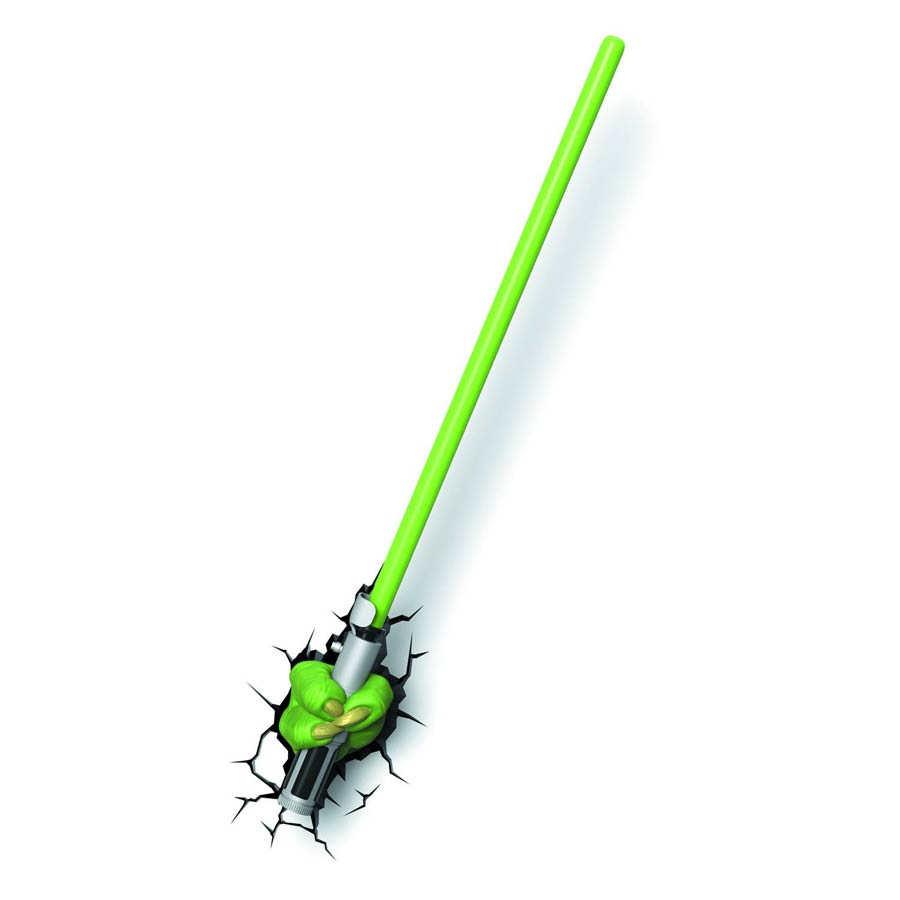 Star Wars Episode VII The Force Awakens 3D Wall Light Yoda Lightsaber Midtown Comics