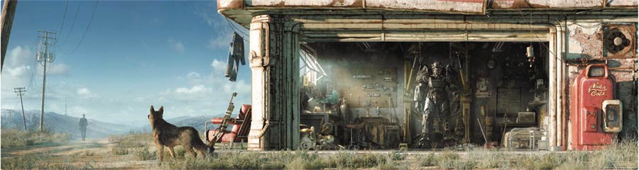 Fallout 4 Key Art Wall Wrap