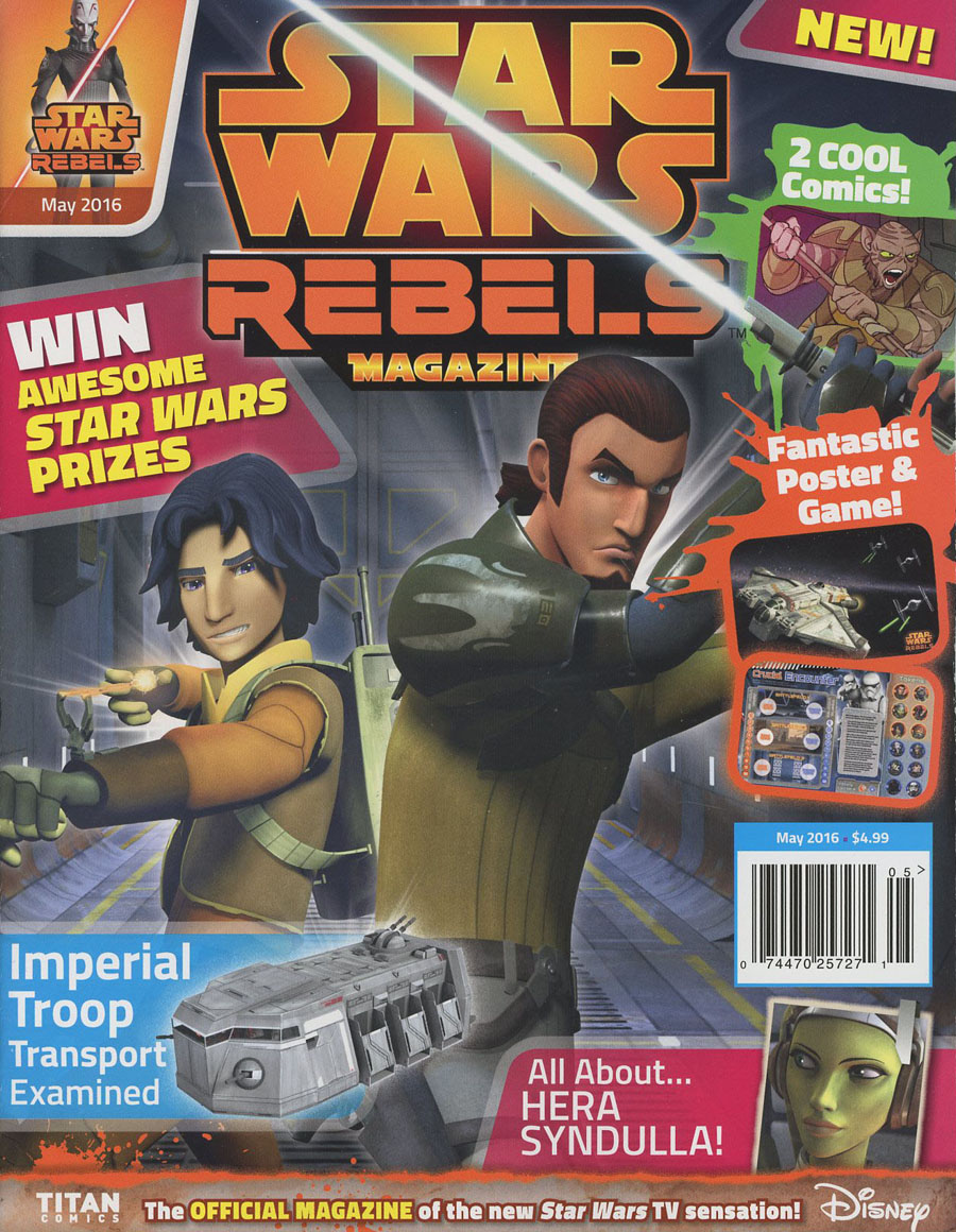 Star Wars Rebels Magazine #4 May 2016 Newsstand Edition