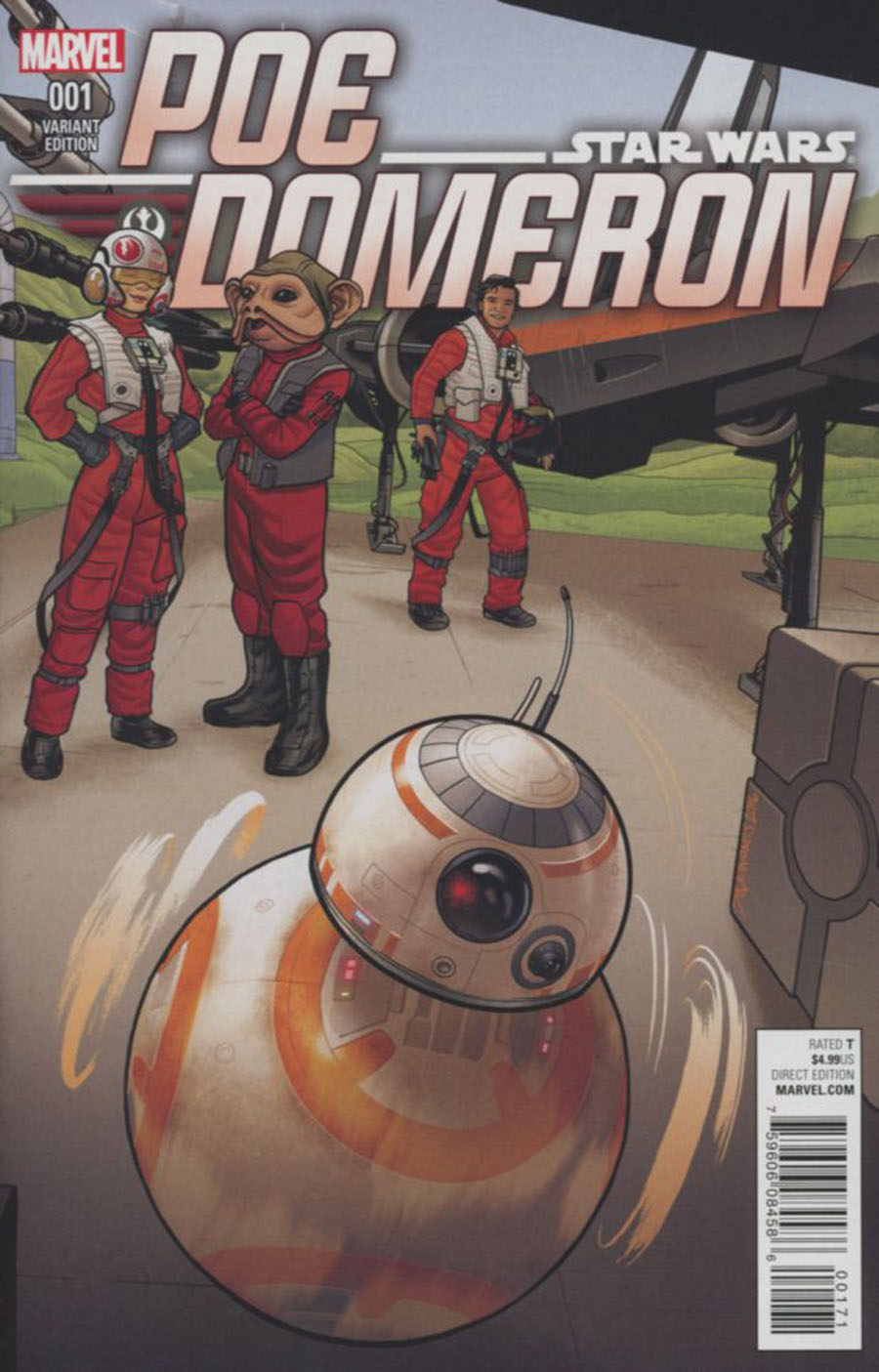 Star Wars Poe Dameron #1 Cover C Variant Joe Quinones BB-8 Cover