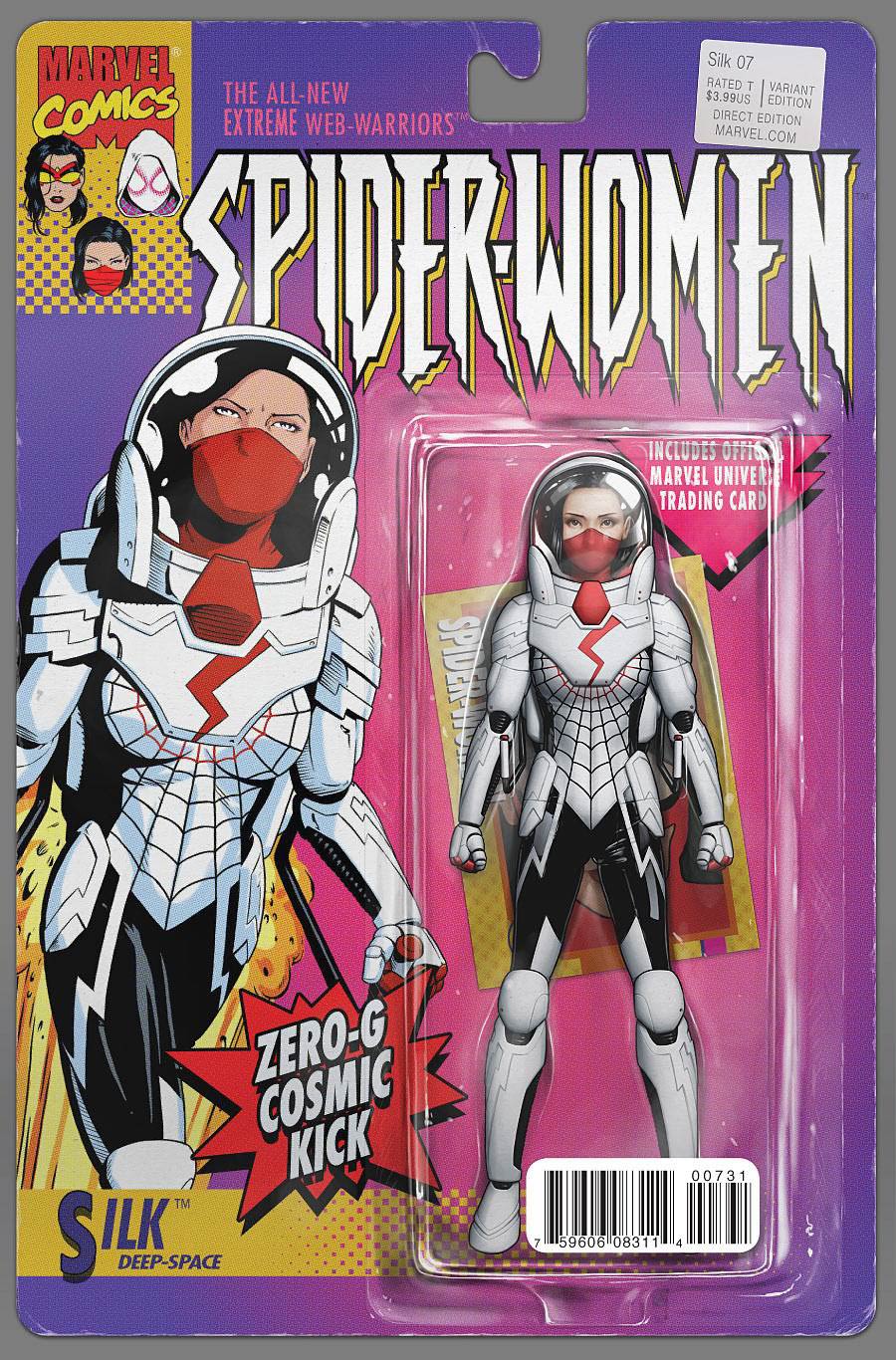 Silk Vol 2 #7 Cover C Variant John Tyler Christopher Action Figure Cover (Spider-Women Part 3)