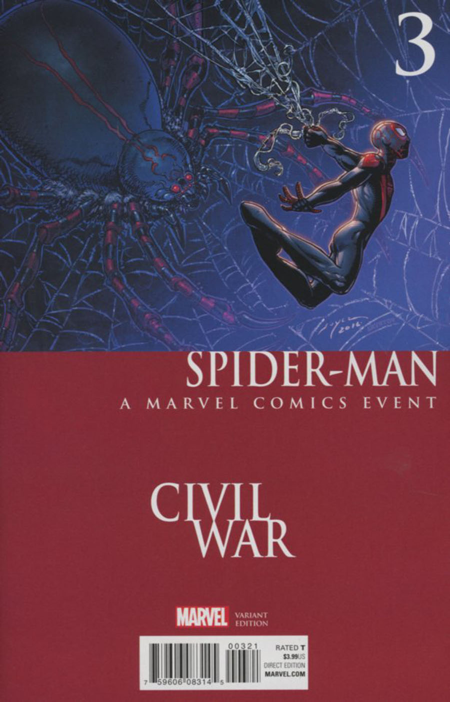 Spider-Man Vol 2 #3 Cover B Variant Mike Perkins Civil War Cover