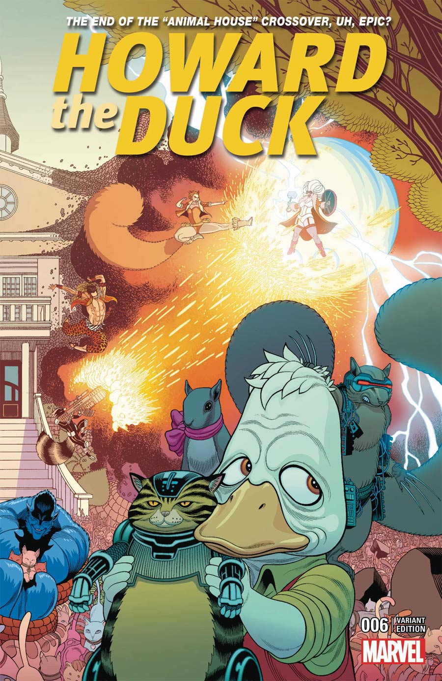 Howard The Duck Vol 5 #6 Cover B Variant Tradd Moore Connecting B Cover (Animal House Part 2)