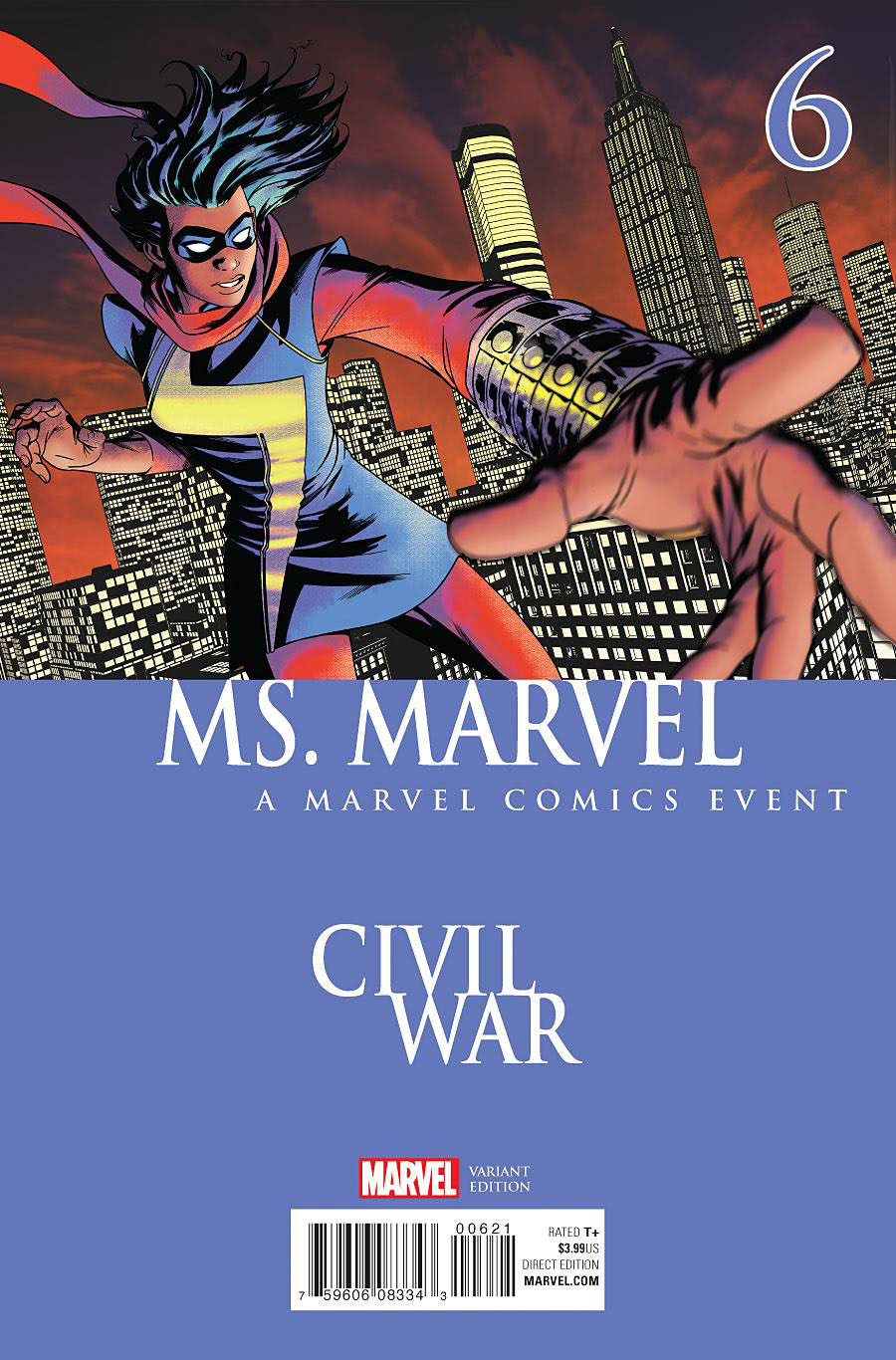 Ms Marvel Vol 4 #6 Cover B Variant Civil War Cover