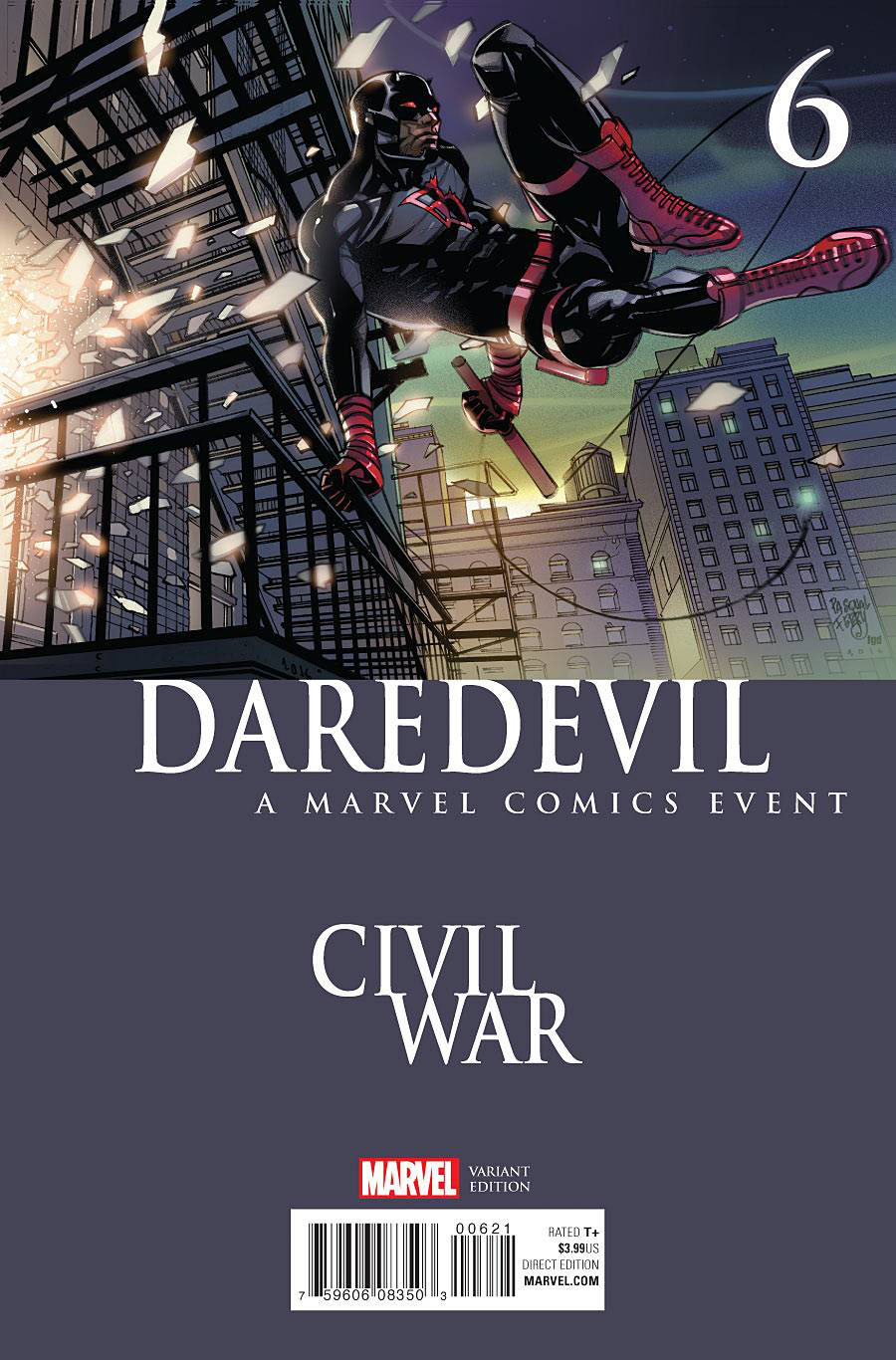 Daredevil Vol 5 #6 Cover B Variant Pasqual Ferry Civil War Cover