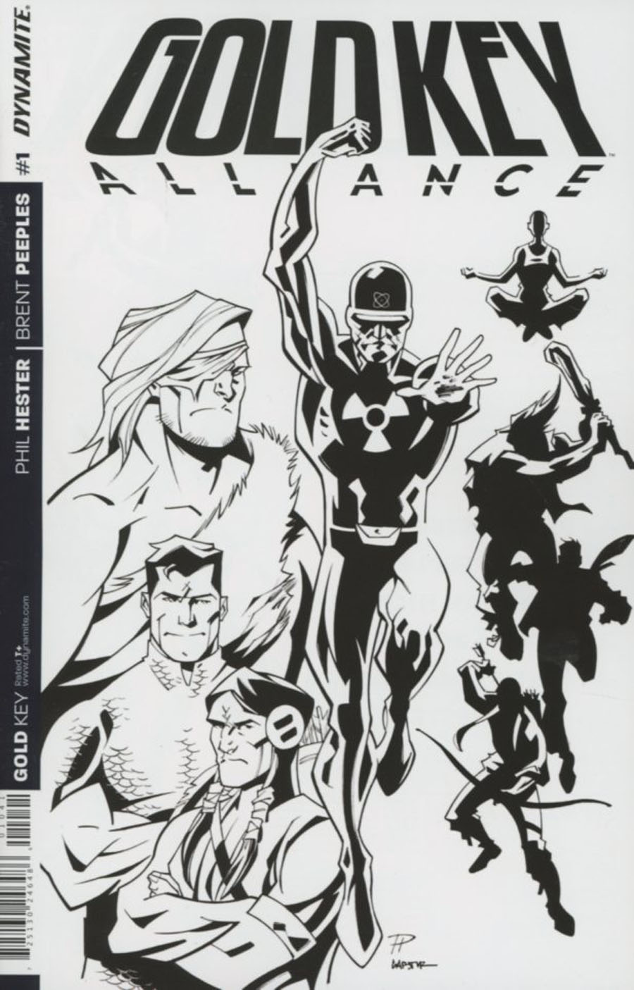 Gold Key Alliance #1 Cover D Incentive Phil Hester Black & White Cover