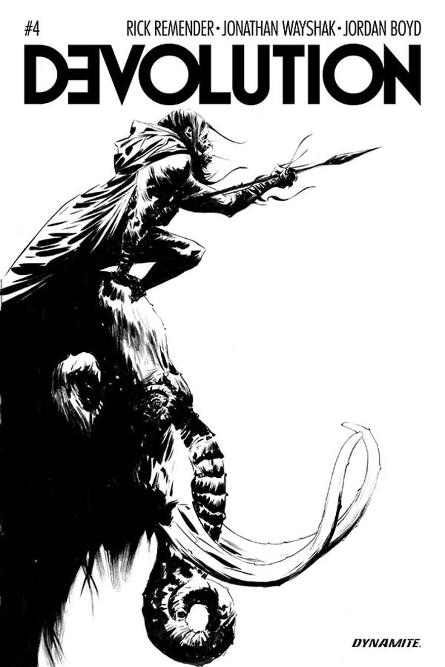 Devolution #4 Cover B Incentive Jae Lee Black & White Cover